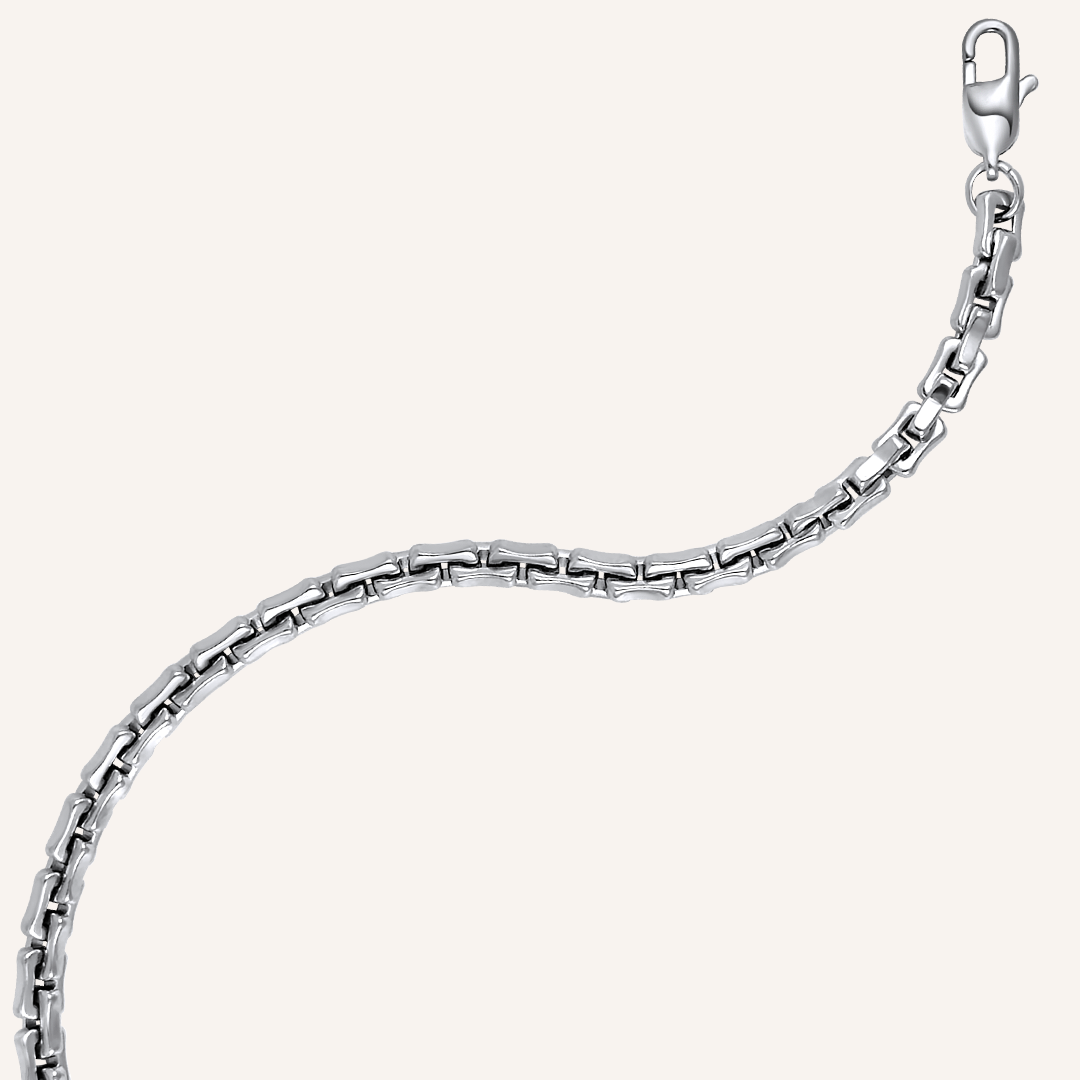 Alden Bone Chain Bracelet - Silver