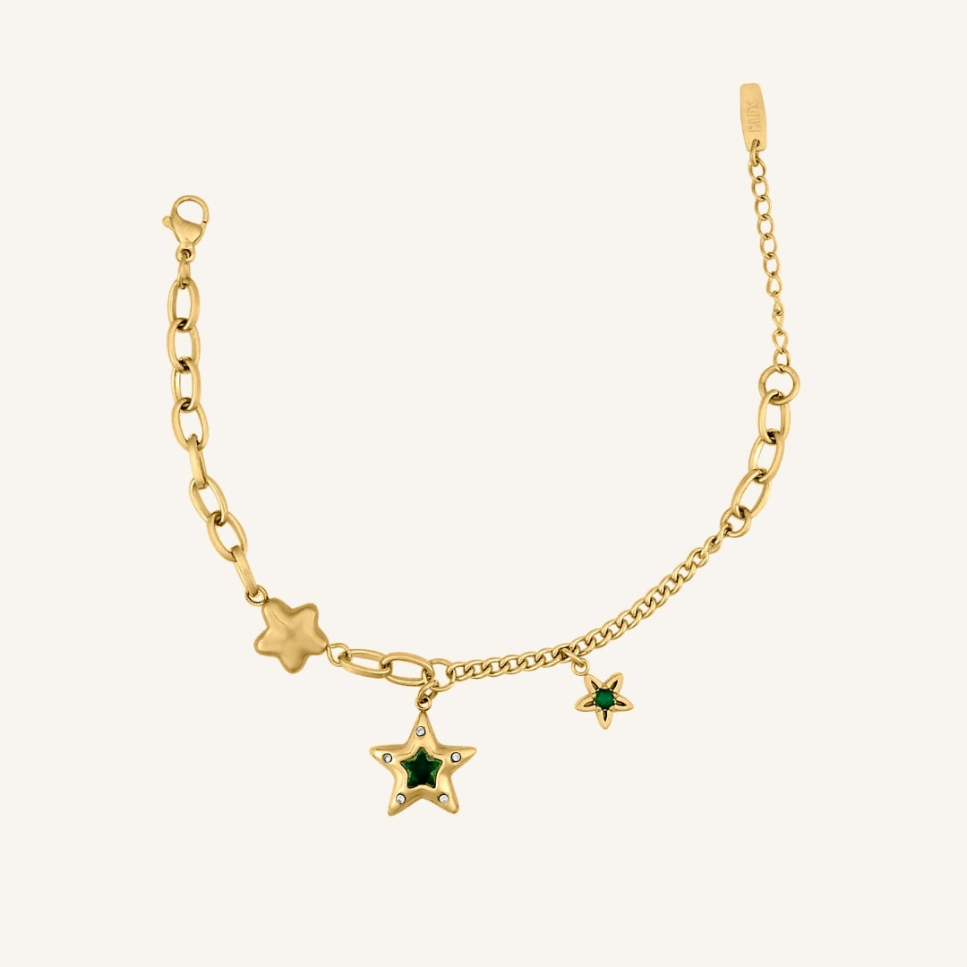 Alder Green Star Hybrid Bracelet (Gold)