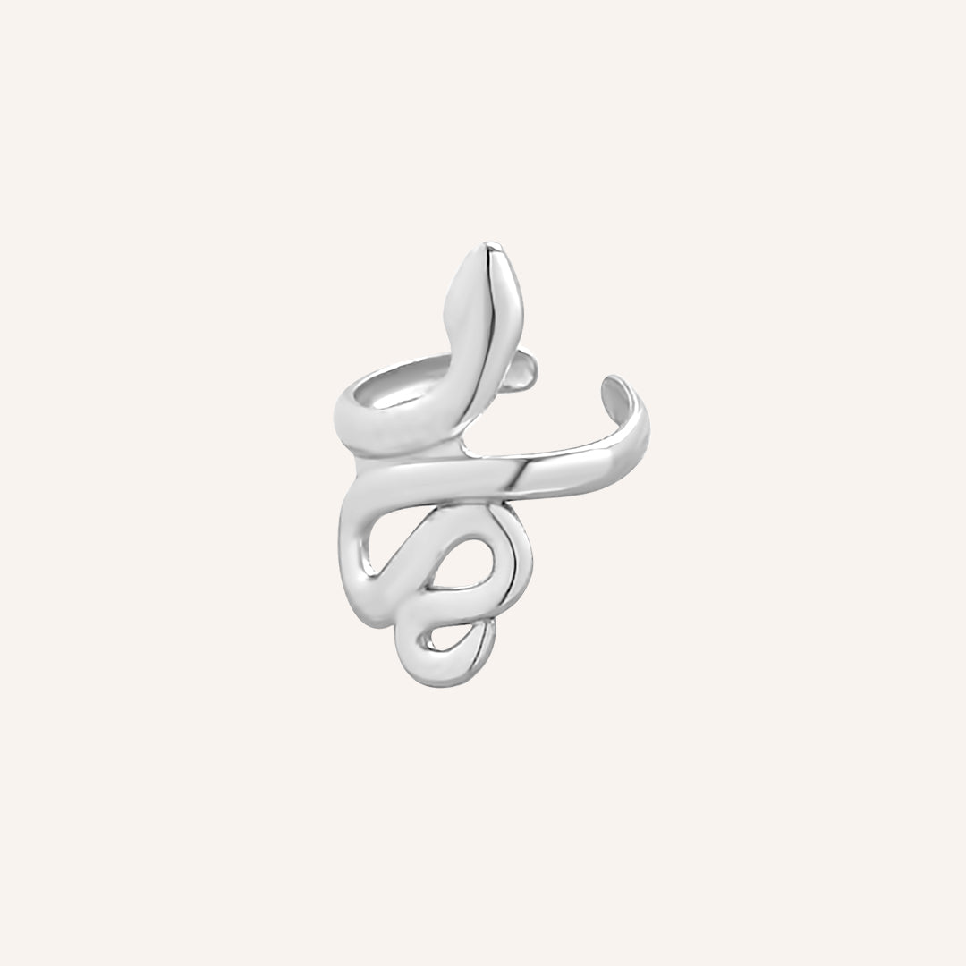 Allie Snake Cuff - Silver