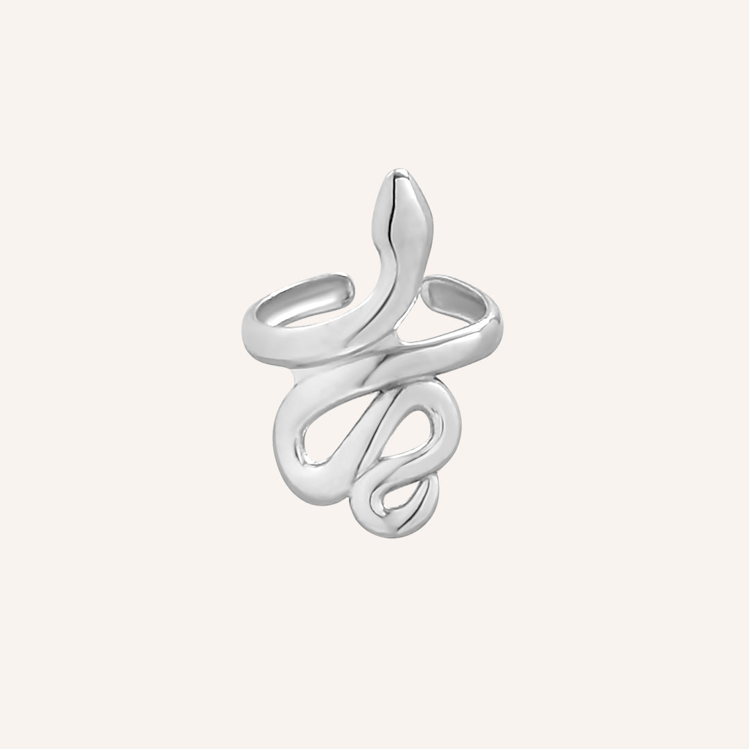 Allie Snake Cuff - Silver