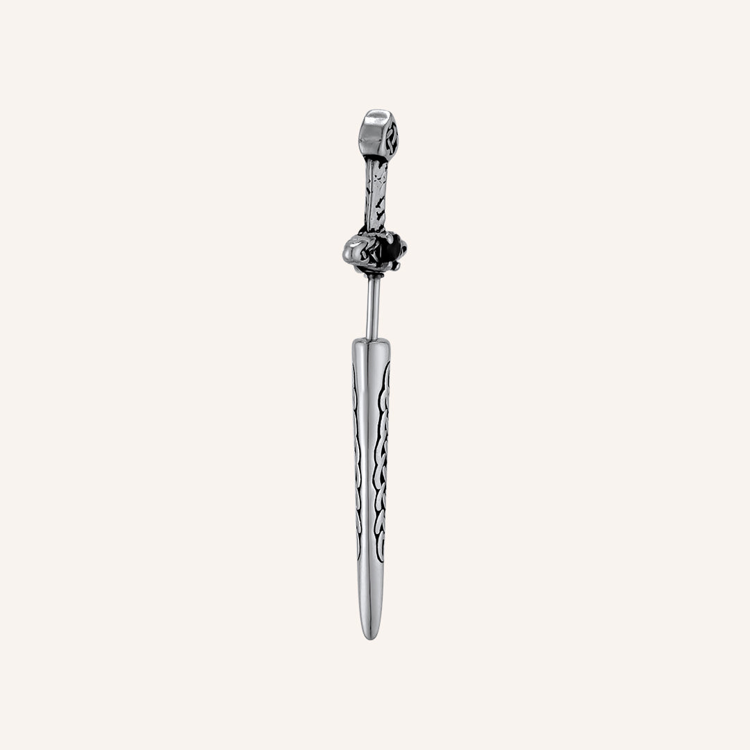 Ayr Sword Earring - Silver