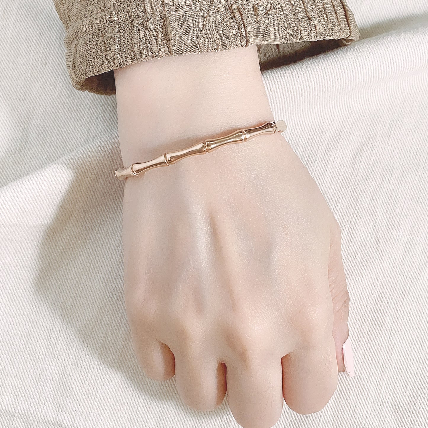 Bamboo Bangle - Rose Gold