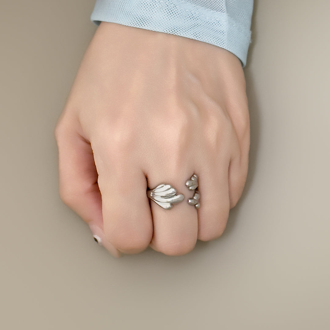 Blair Coral Wrap Ring - Silver