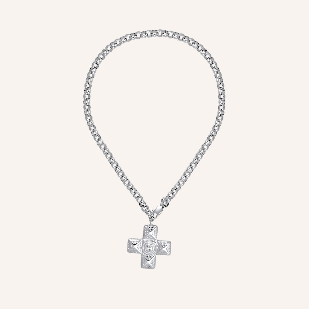 Callista Plus Drop Necklace - Silver