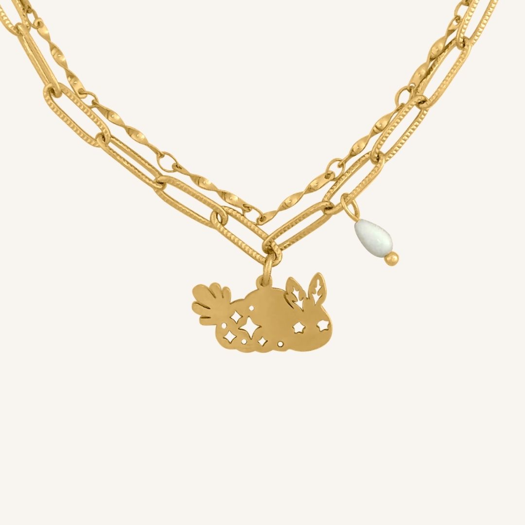 Cerban Sea Bunny Layered Bracelet (Gold)