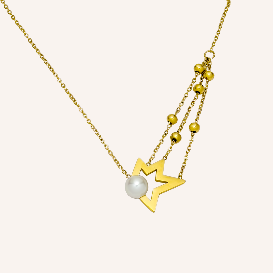 Gold 2025 star pendant