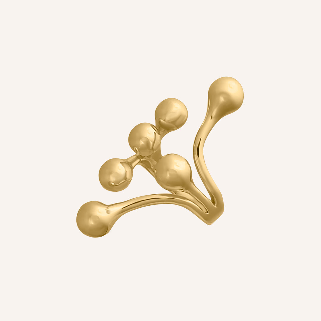 Coral Wrap Ring - Gold