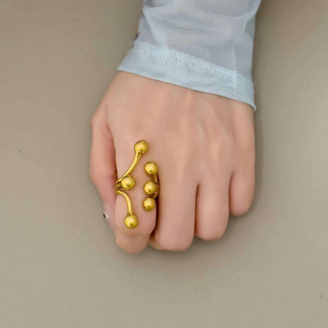Coral Wrap Ring - Gold