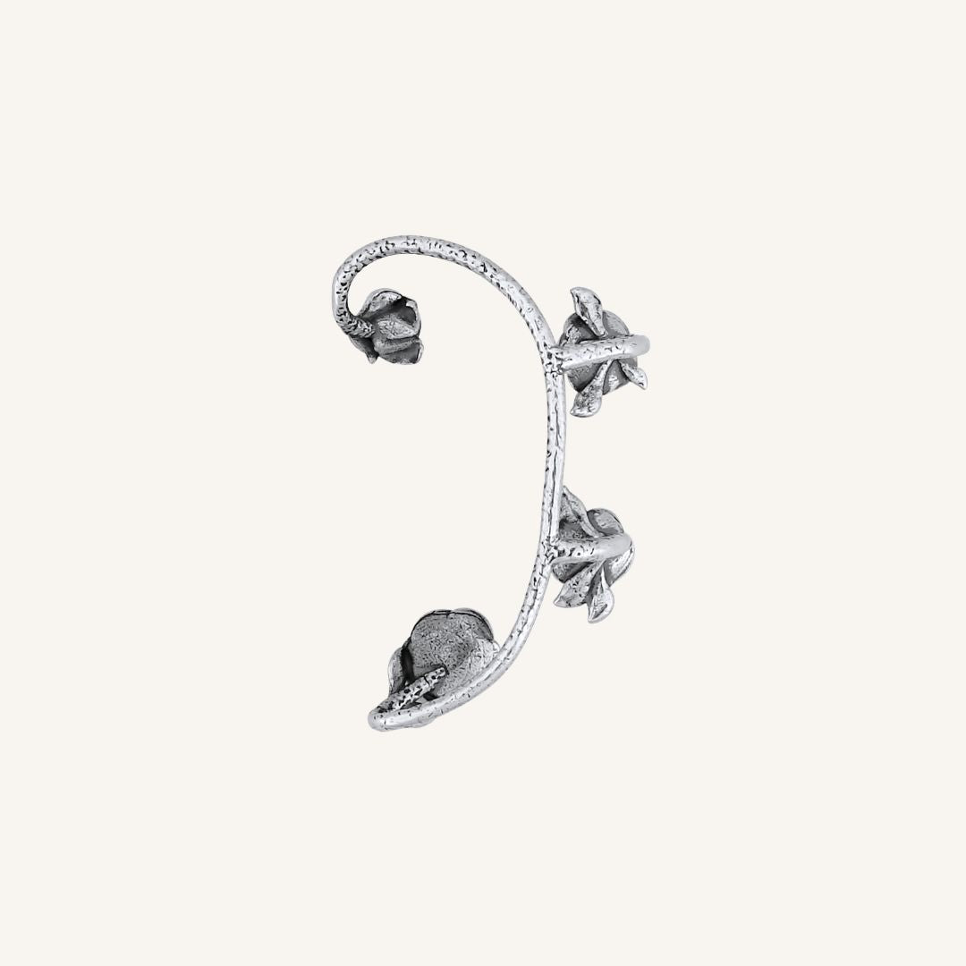 Devotion Rose Ear Cuff
