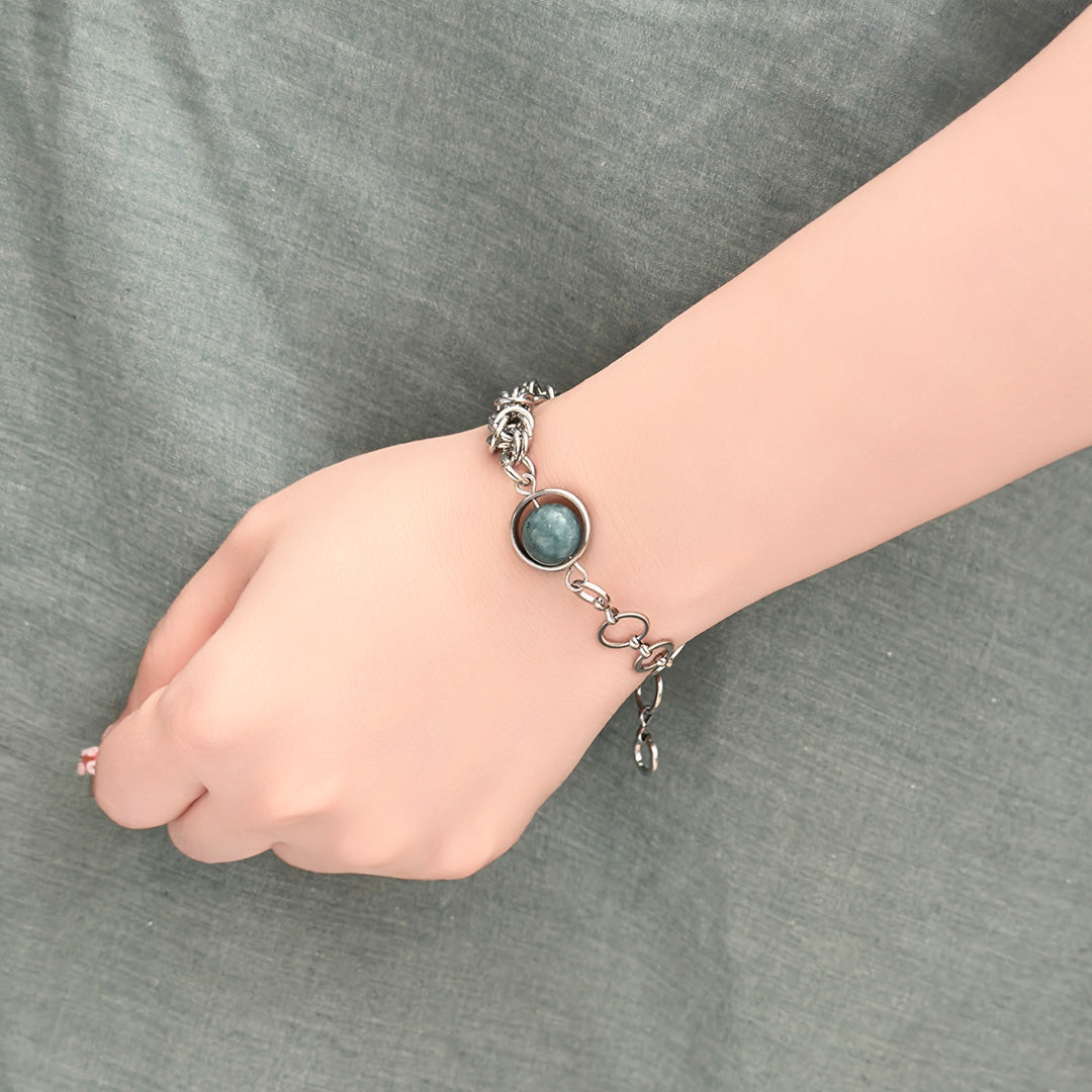 Dion Jadeite Bead Hybrid Bracelet
