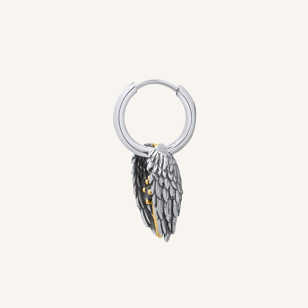 Donatella Wing Star Hoop Earring - Single - BLFX