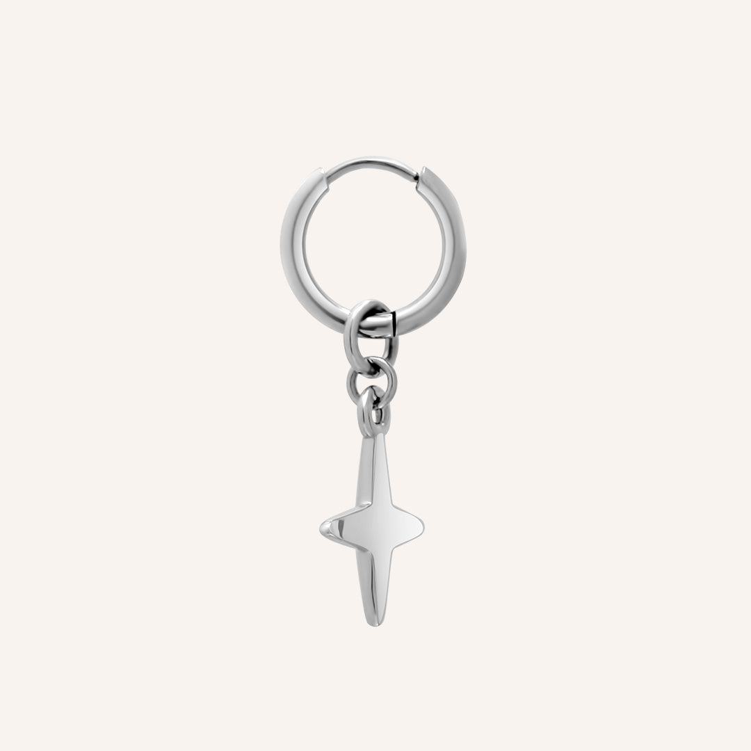 Elthar Star Hoop Earring - Single