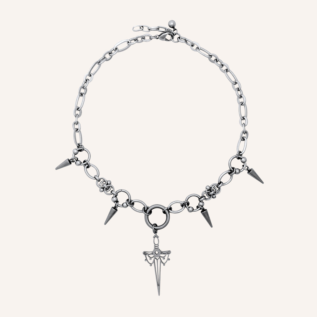Eon Chainmail Sword Hybrid Necklace