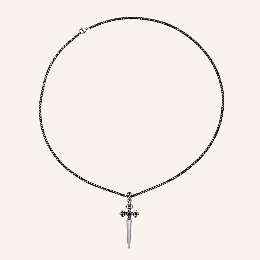 Eridan Fleur Sword Long Necklace
