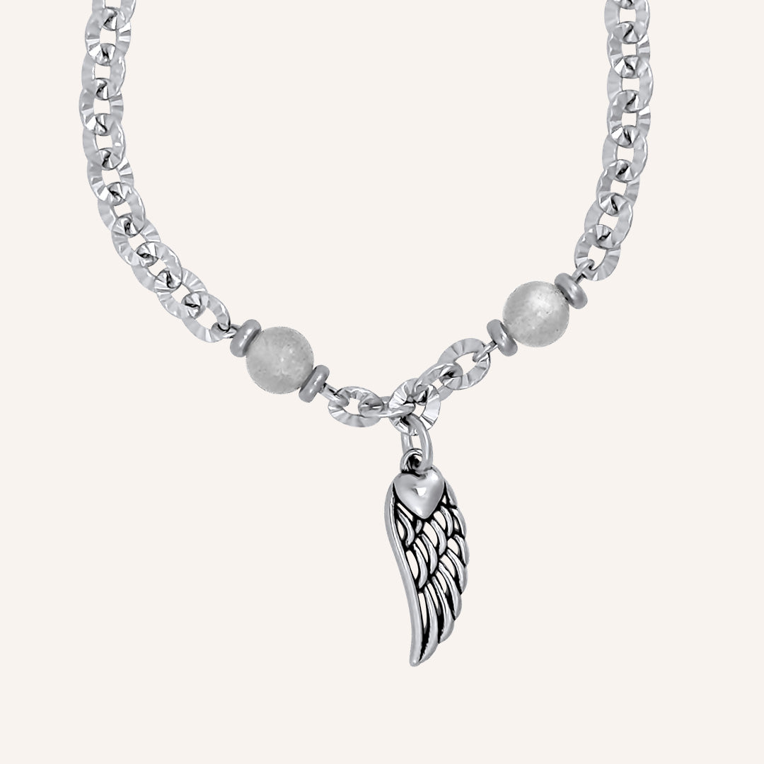 Escher Angel Wing Moonstone Bracelet