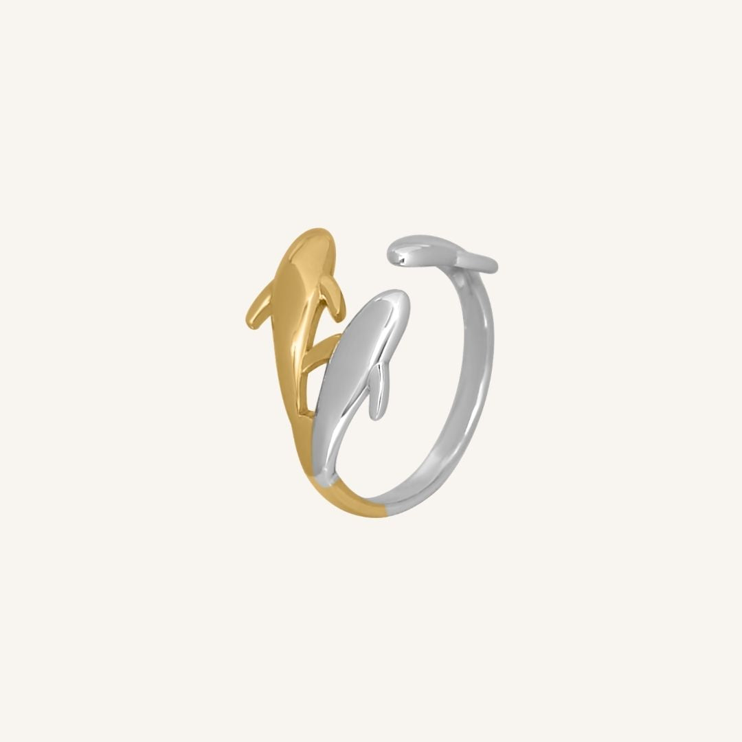 Evana Fish Ring - Duo Tone