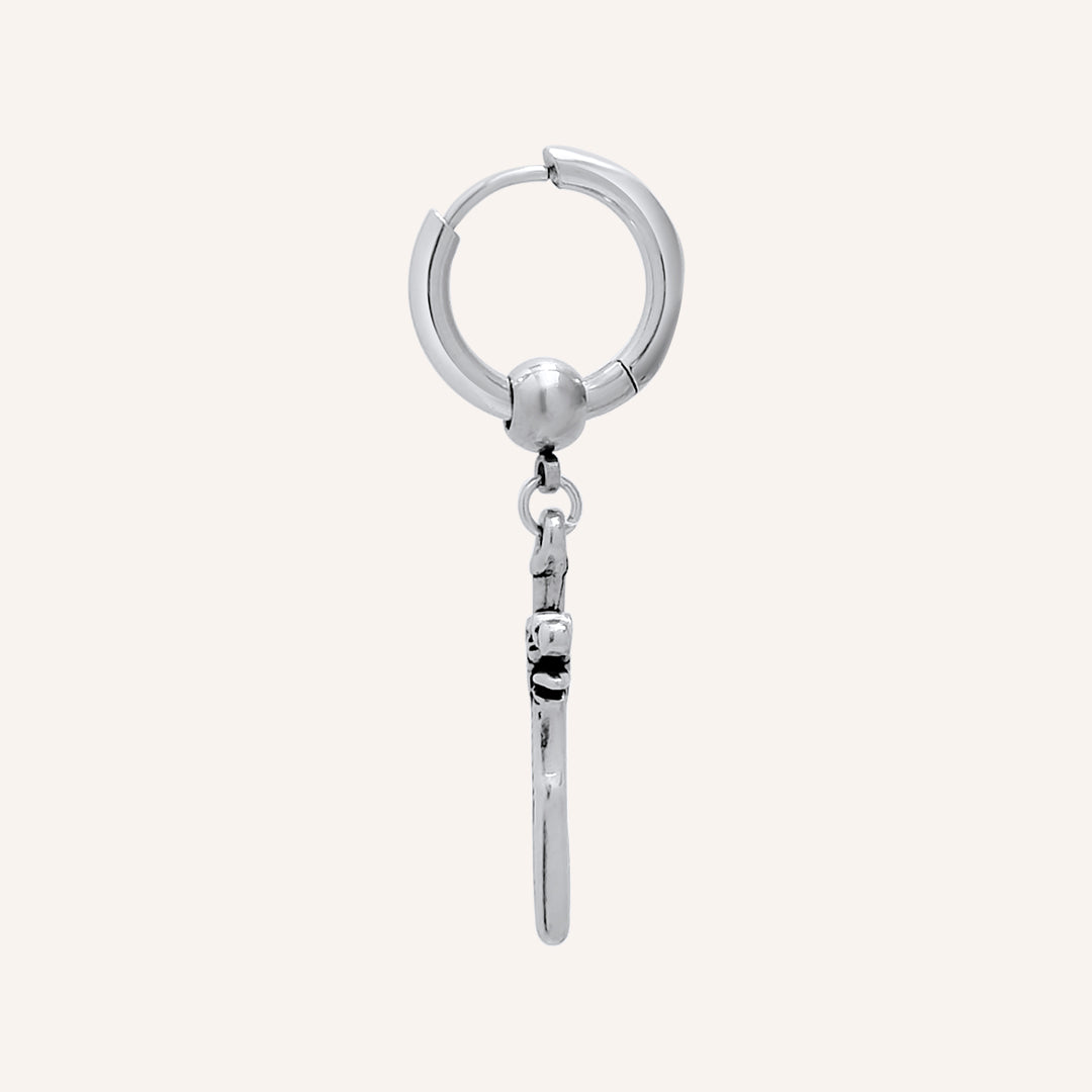 Evolve Sword Hoop Earring - Single