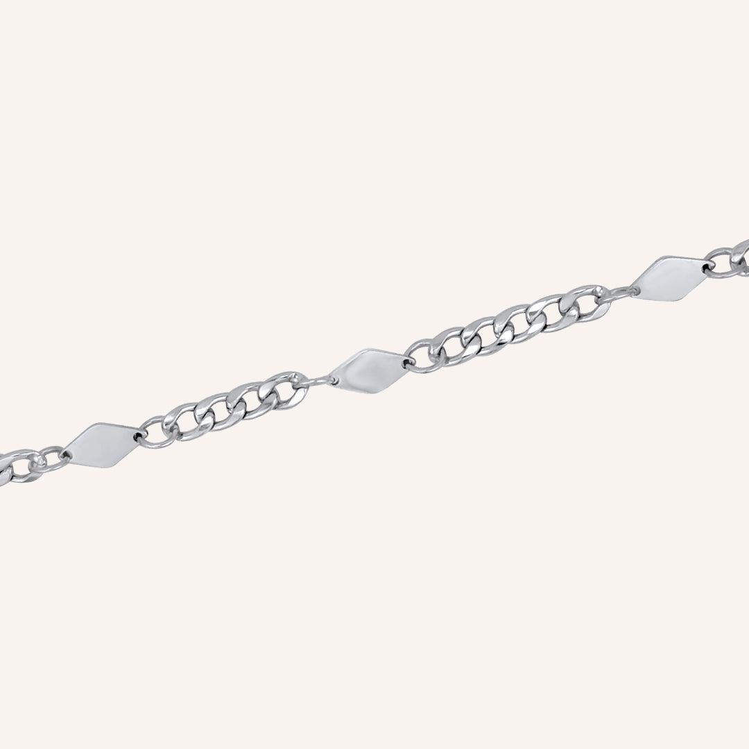 Faye Trio Diamond Charm Hybrid Bracelet