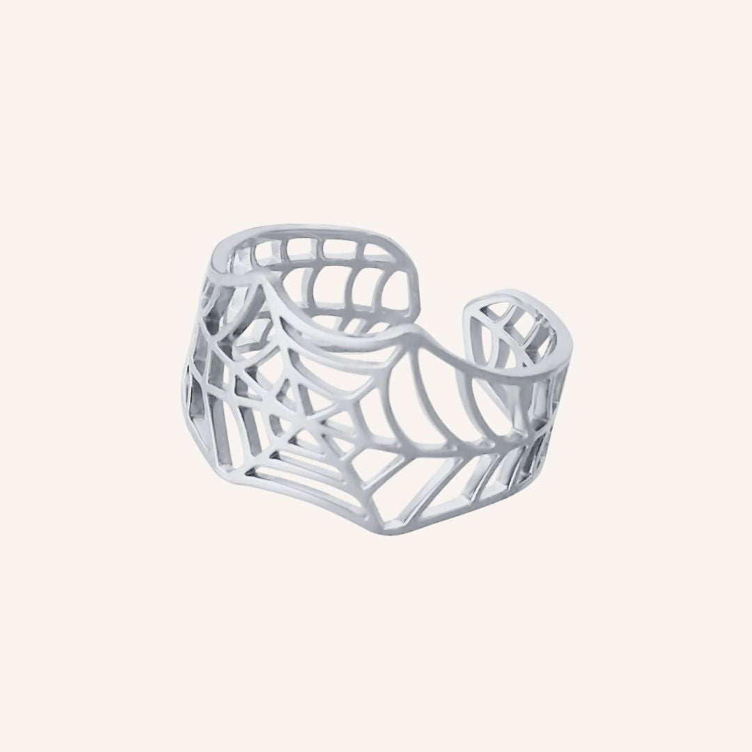 Fidel Spider Web Ring - Silver - BLFX