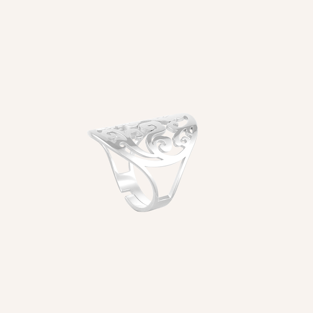 Galen Cloud Cut Out Ring - Silver