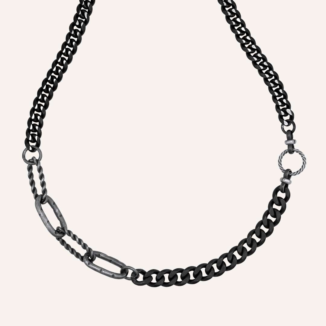 Gerald Hybrid Chain Necklace - Smoke - BLFX