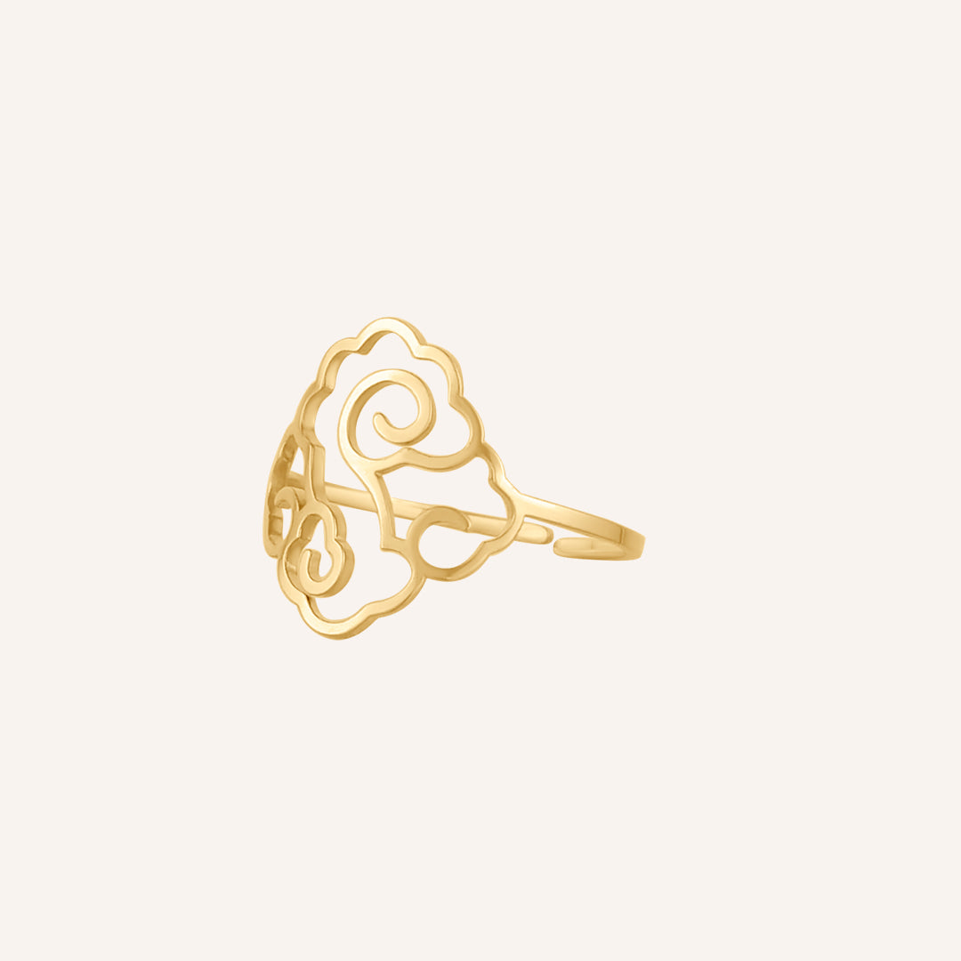 Greysen Cloud Cut Out Ring - Gold