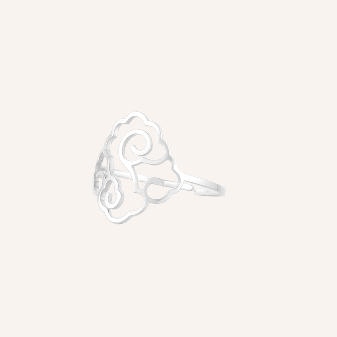 Greysen Cloud Cut Out Ring - Silver