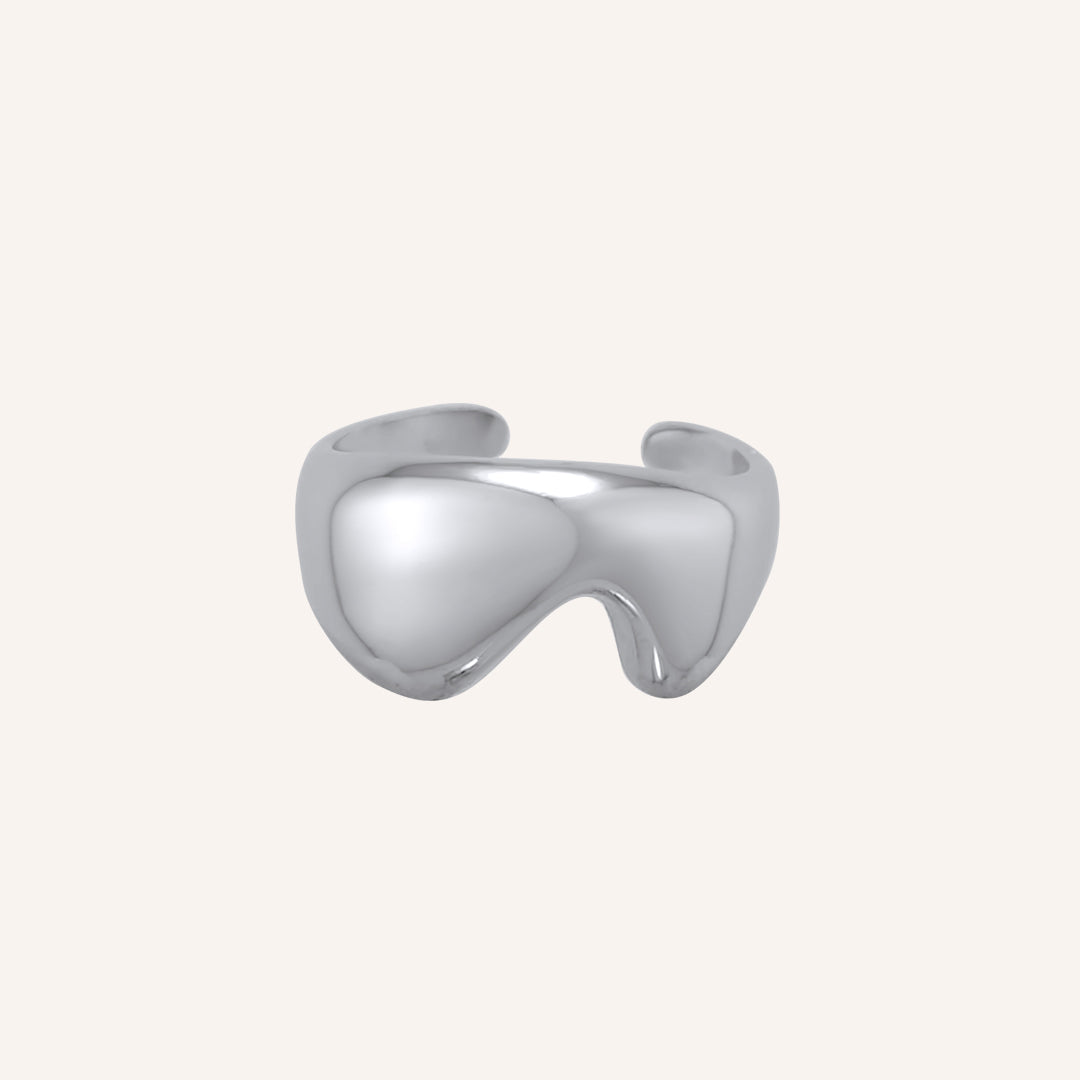 Halen Lava Drip Ring - Silver