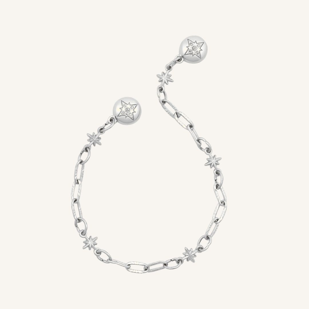 Hikari Spark Star Magnetic Bracelet (Silver) - BLFX