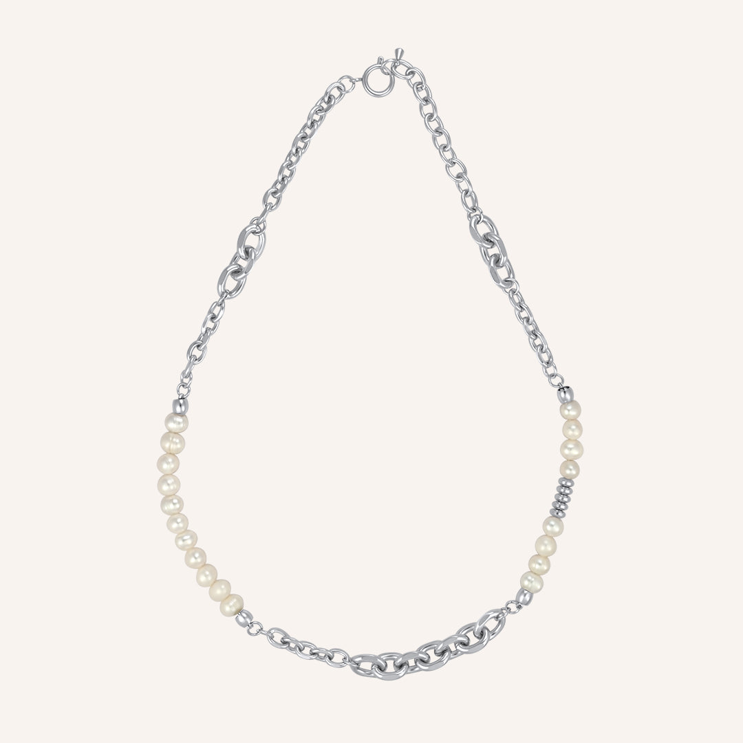 Isabelle Pearl Hybrid Chain Necklace