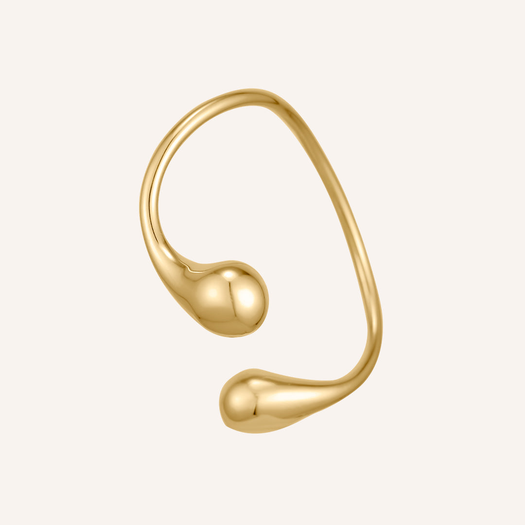 Izumi Drip Lava Cuff - Gold