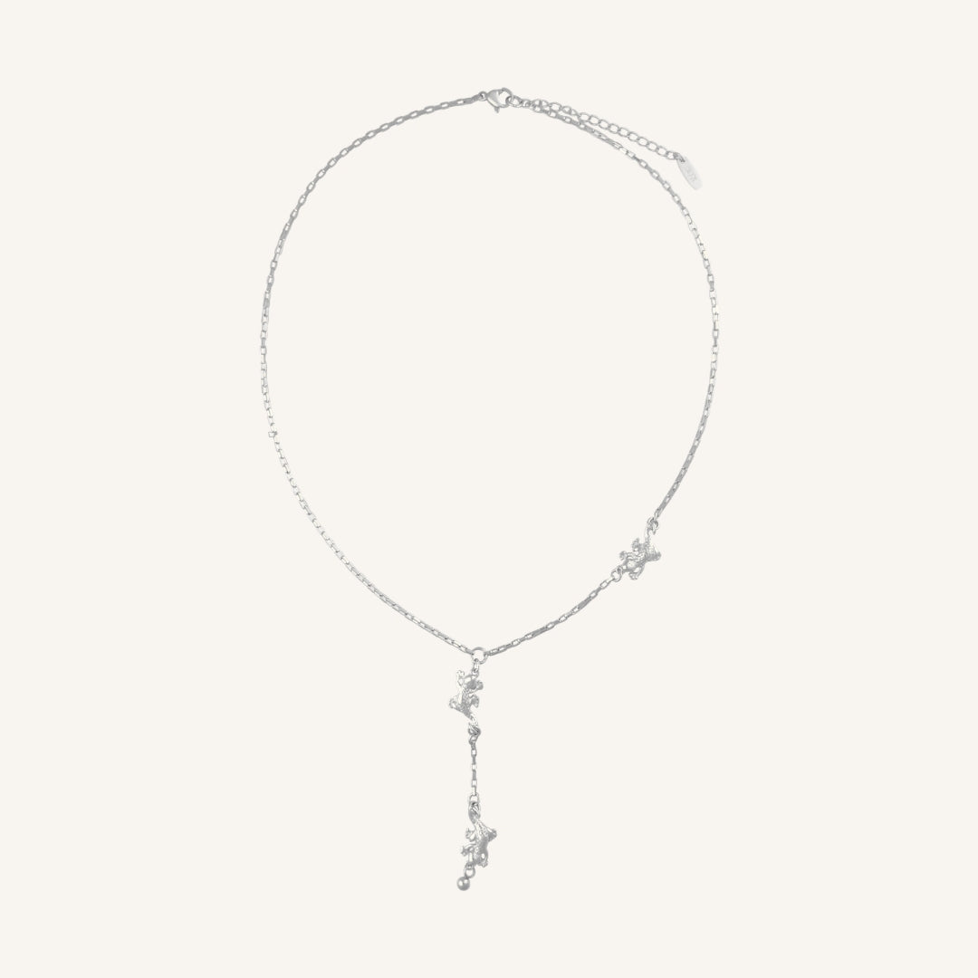 Jalala Gecko Necklace (Silver)