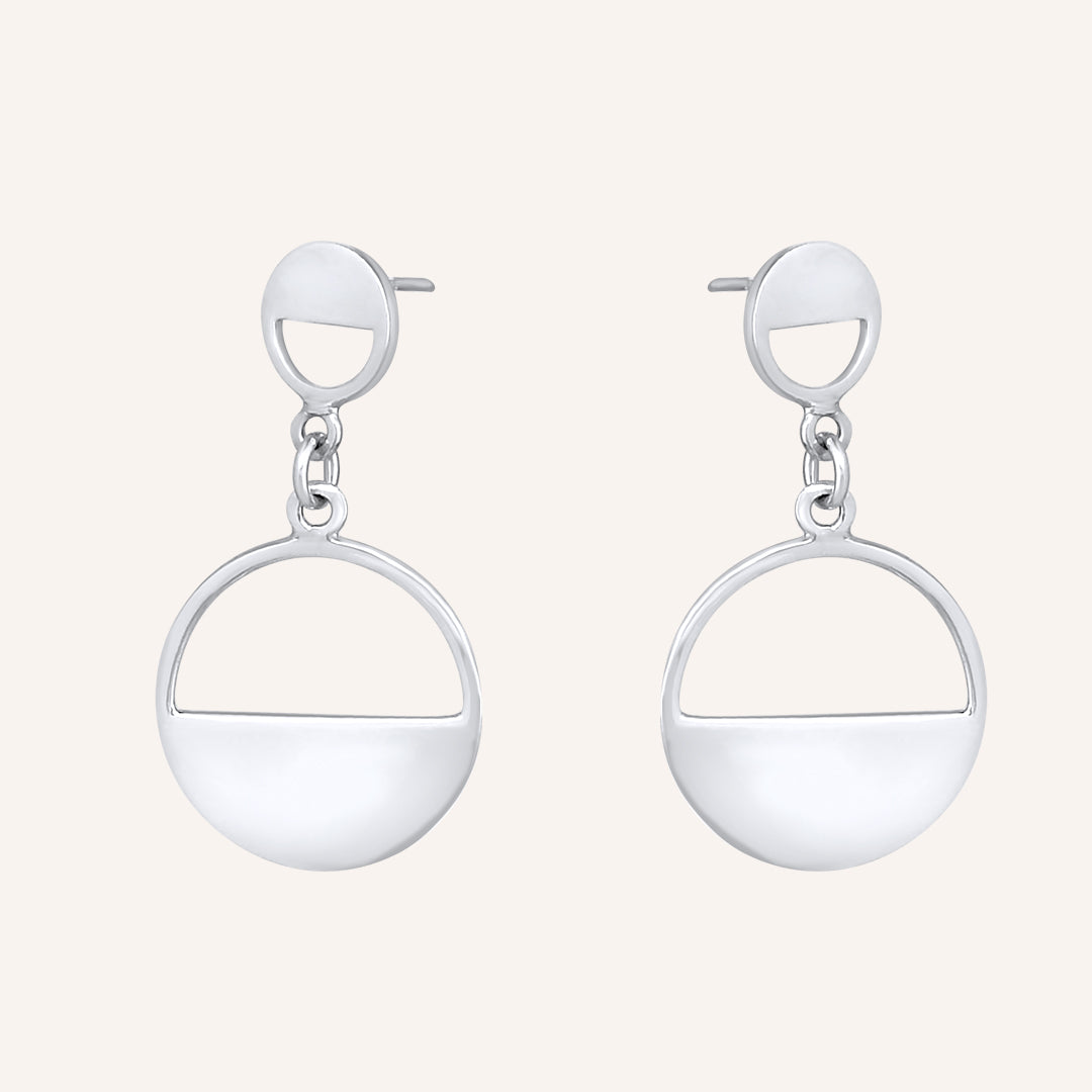 Kade Drop Half Circle Earrings
