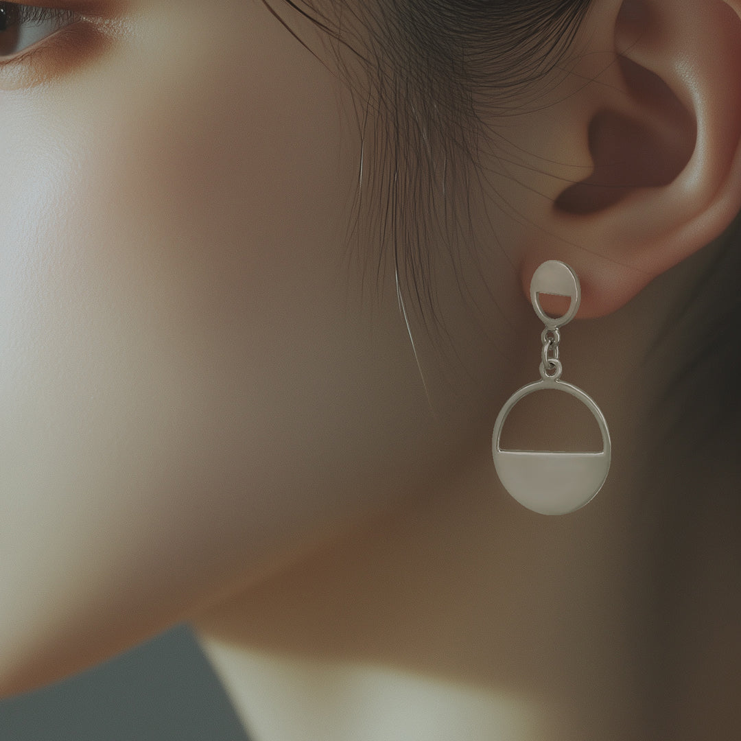 Kade Drop Half Circle Earrings