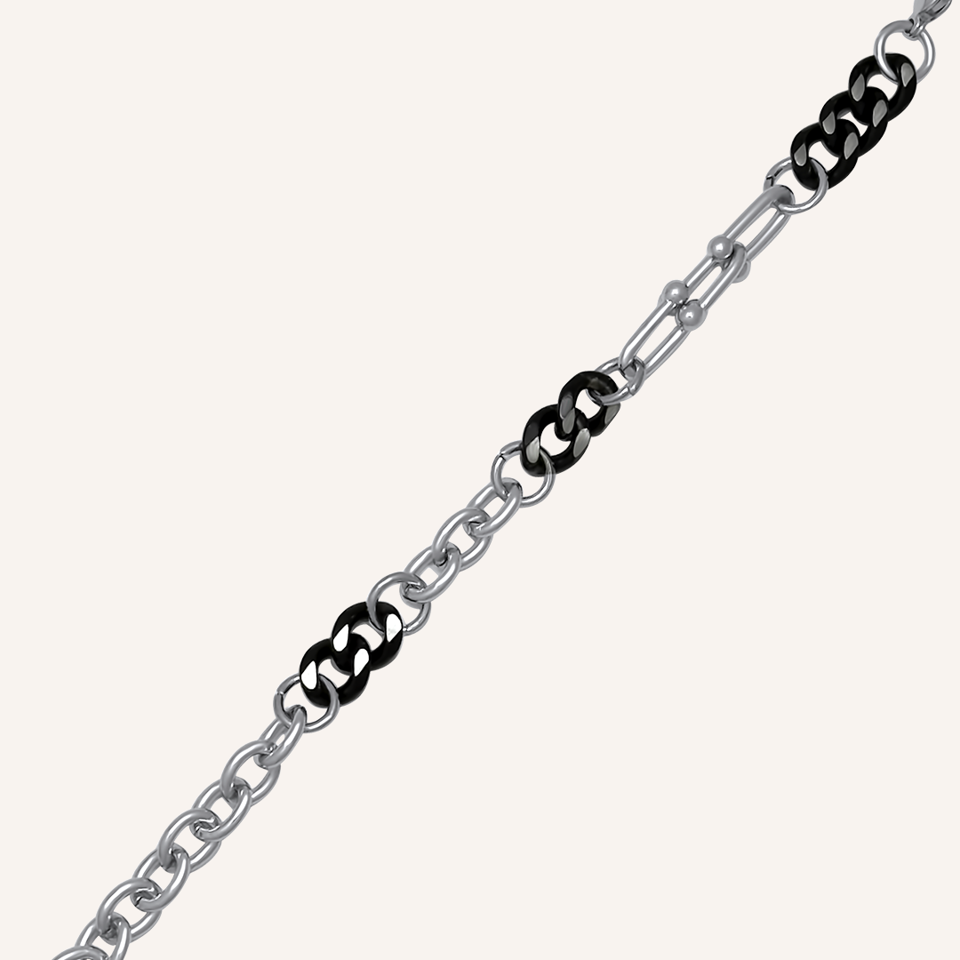 Kai Black Hybrid Chain Bracelet