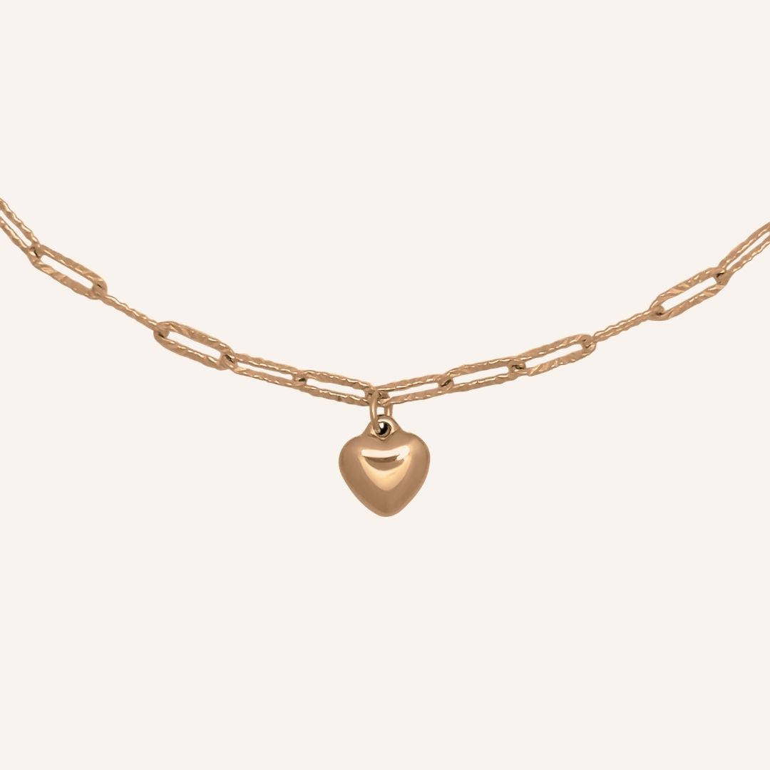 Layla Love Tectured Chain Bracelet - Rose Gold - BLFX