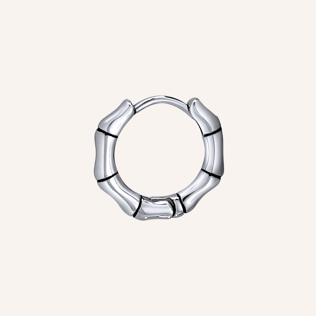 Loretta Bamboo Hoop Earring - Single