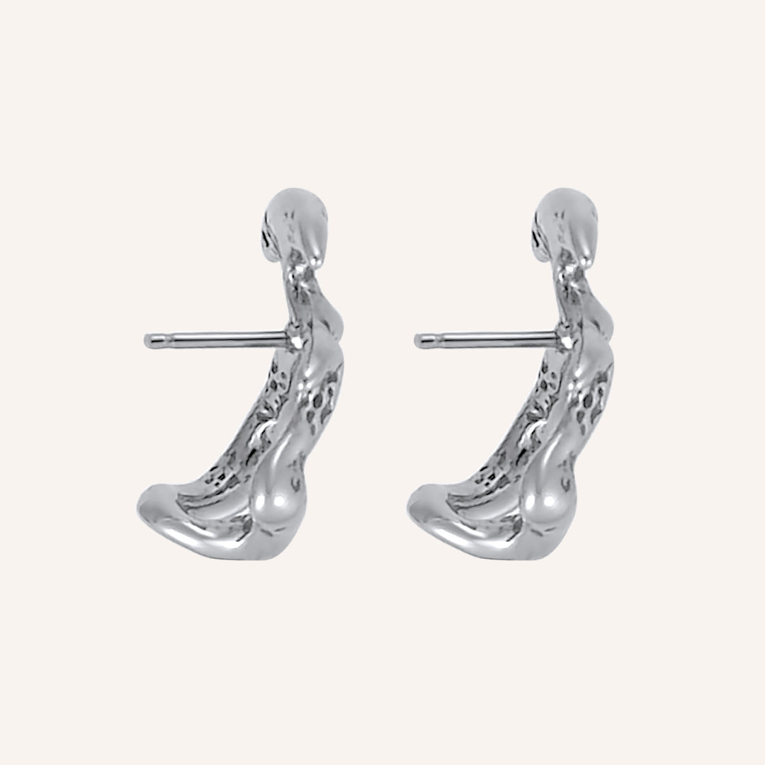 Mallory Sigilism Stud Earring - smoke