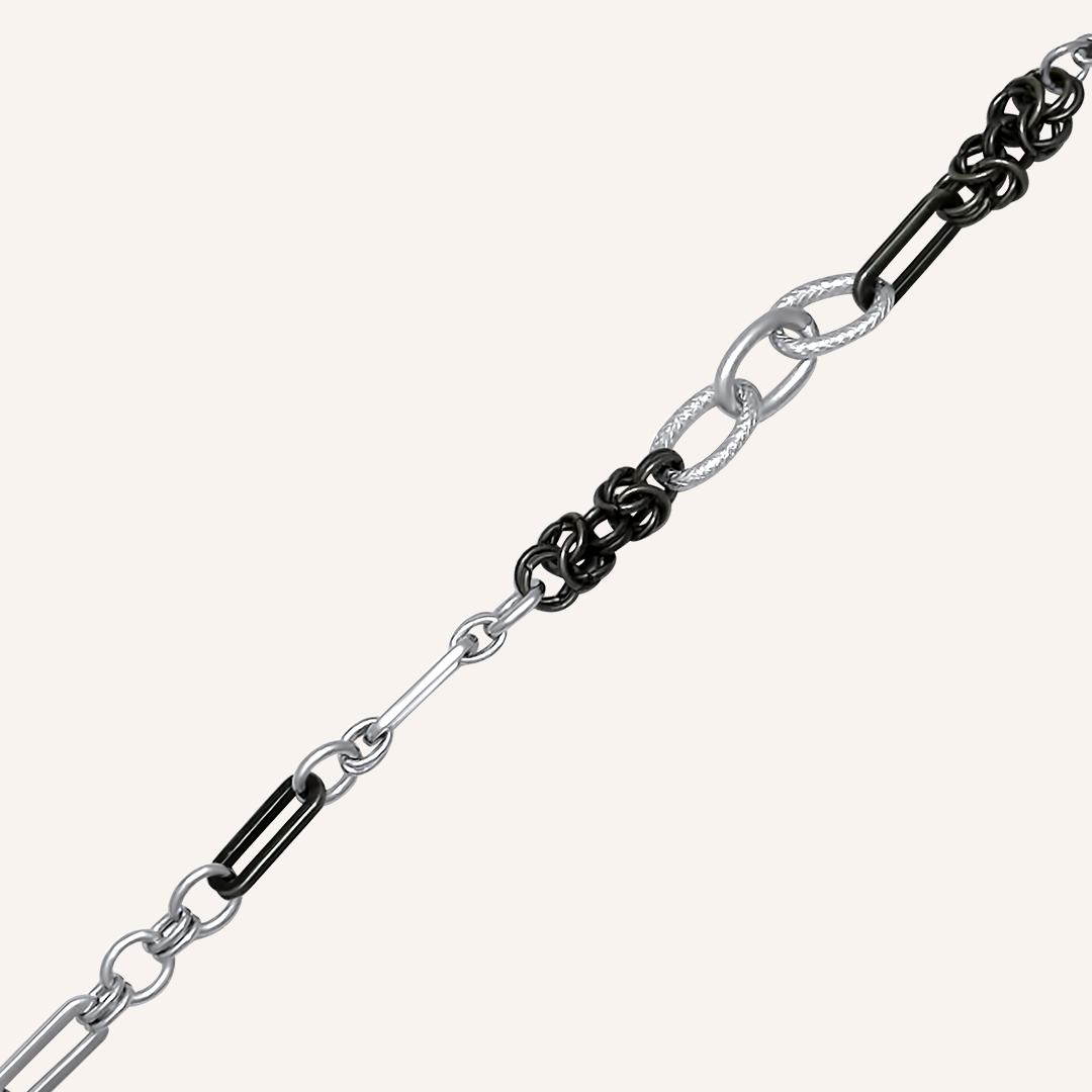 Merle Hybrid Chain Bracelet - Smoke
