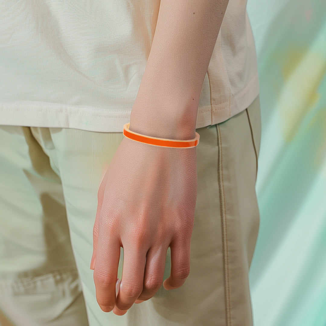 Mika Paint Bangle - Orange 6mm