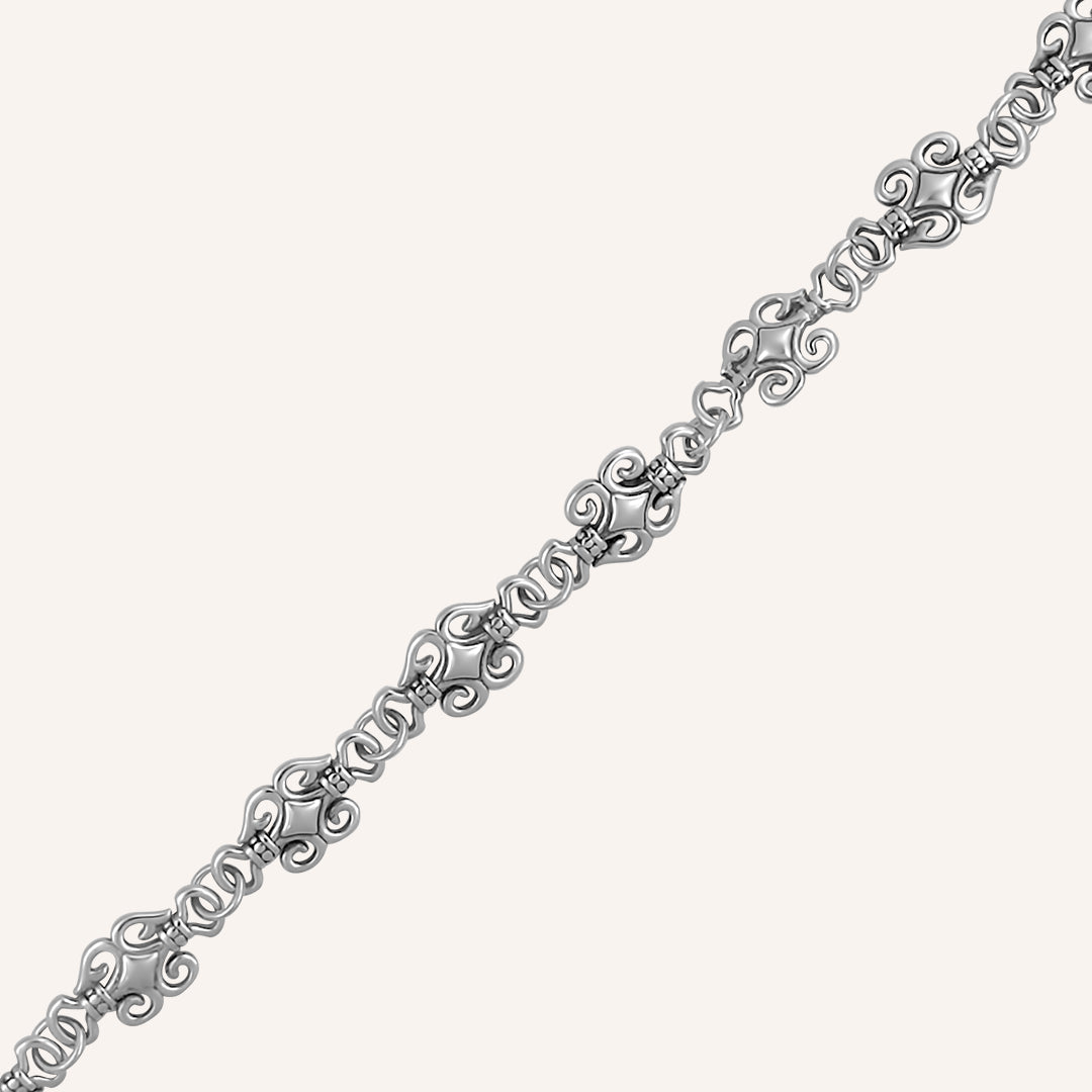 Mikio Chrome Vintage Bead Bracelet