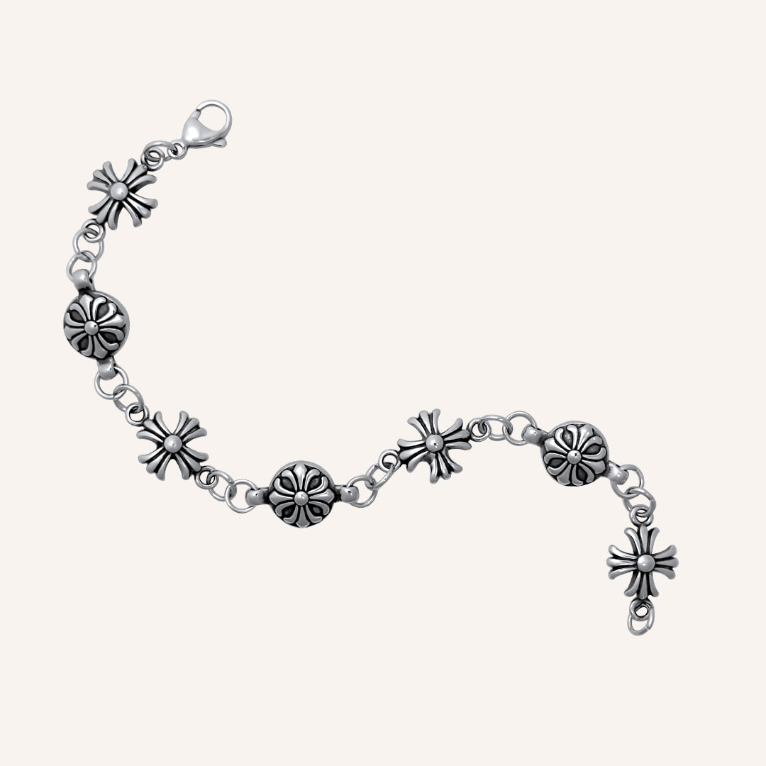 Mikiya Chrome Plus Bead Bracelet