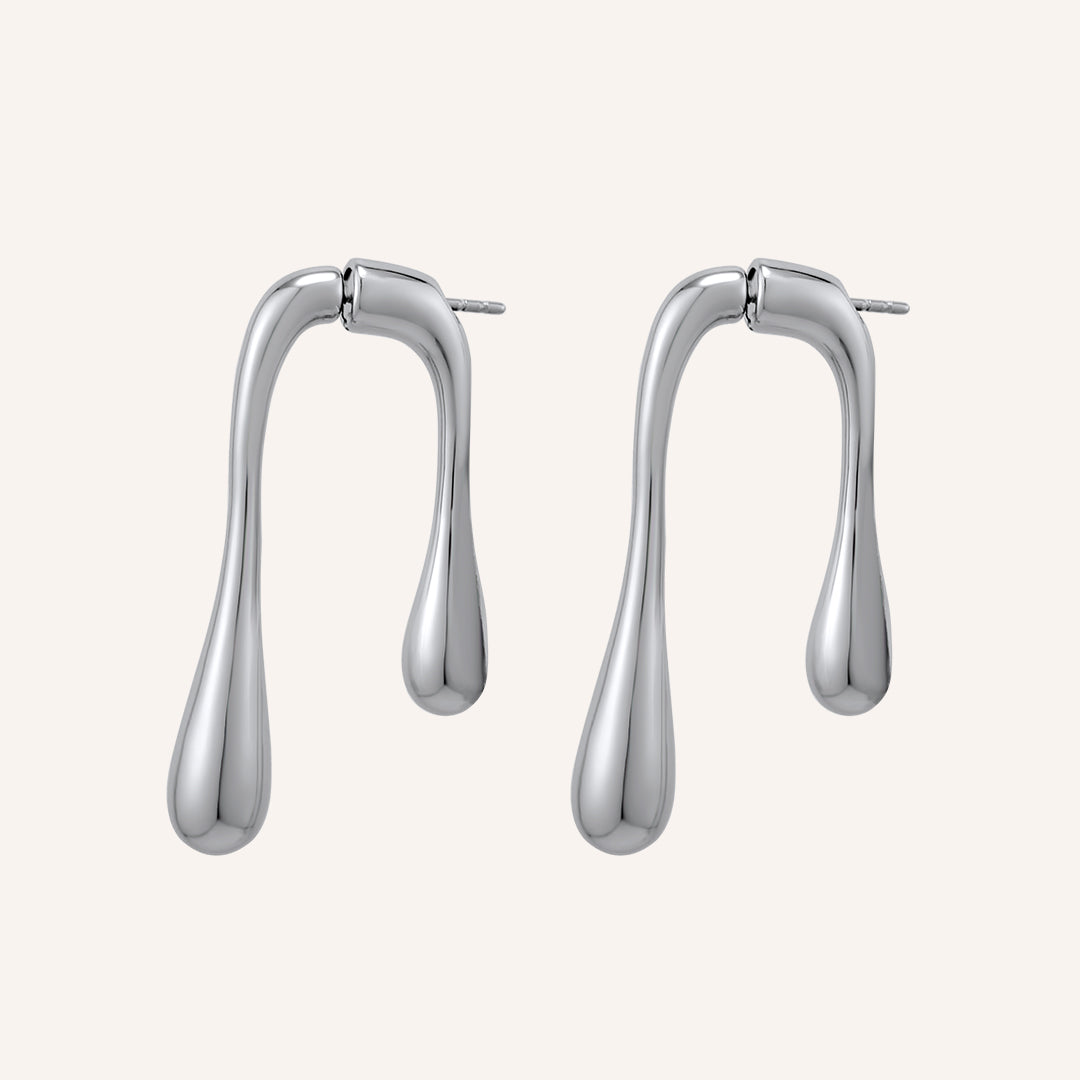 Minerva Melt Front and back Earring