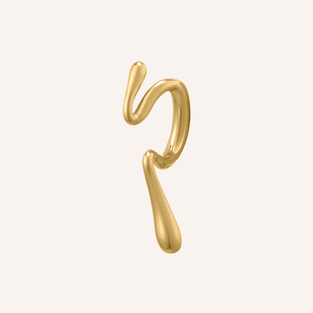 Mirren Lava Ear Cuff - Gold