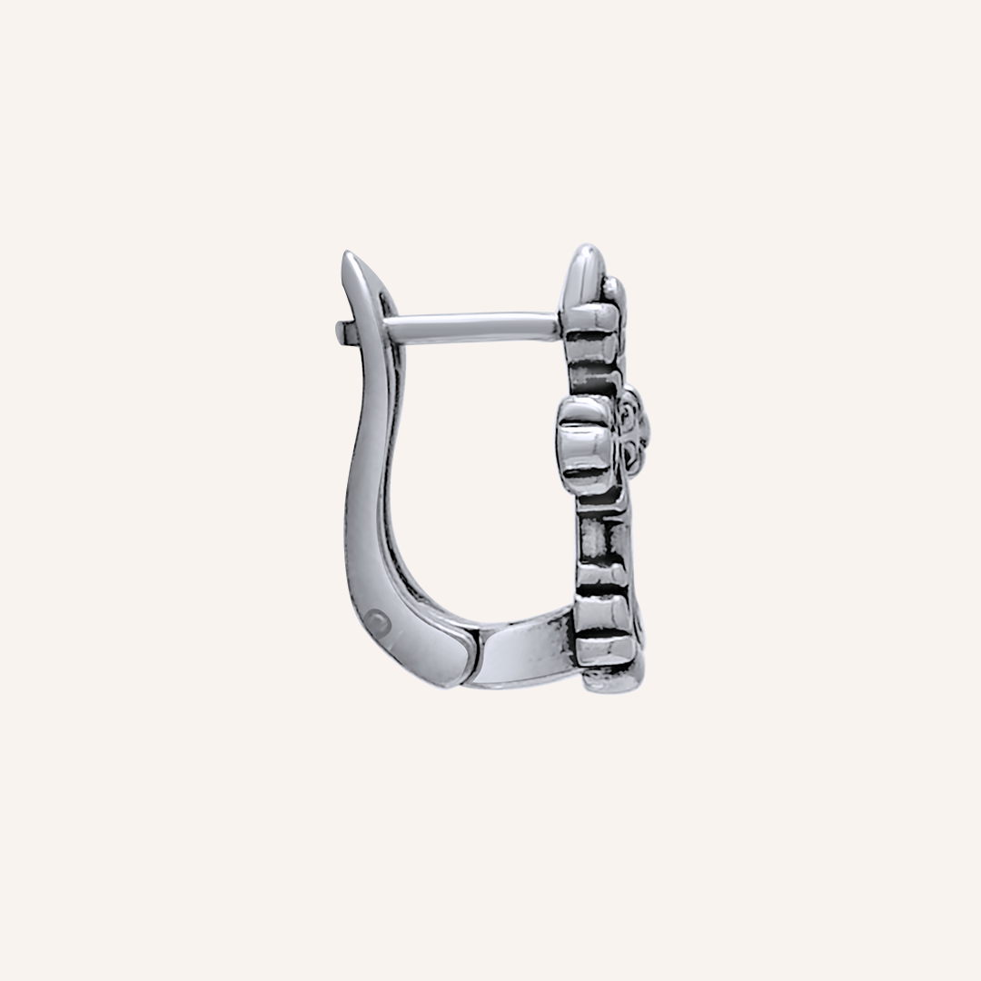 Nakira Cross Hoop Earring - Single