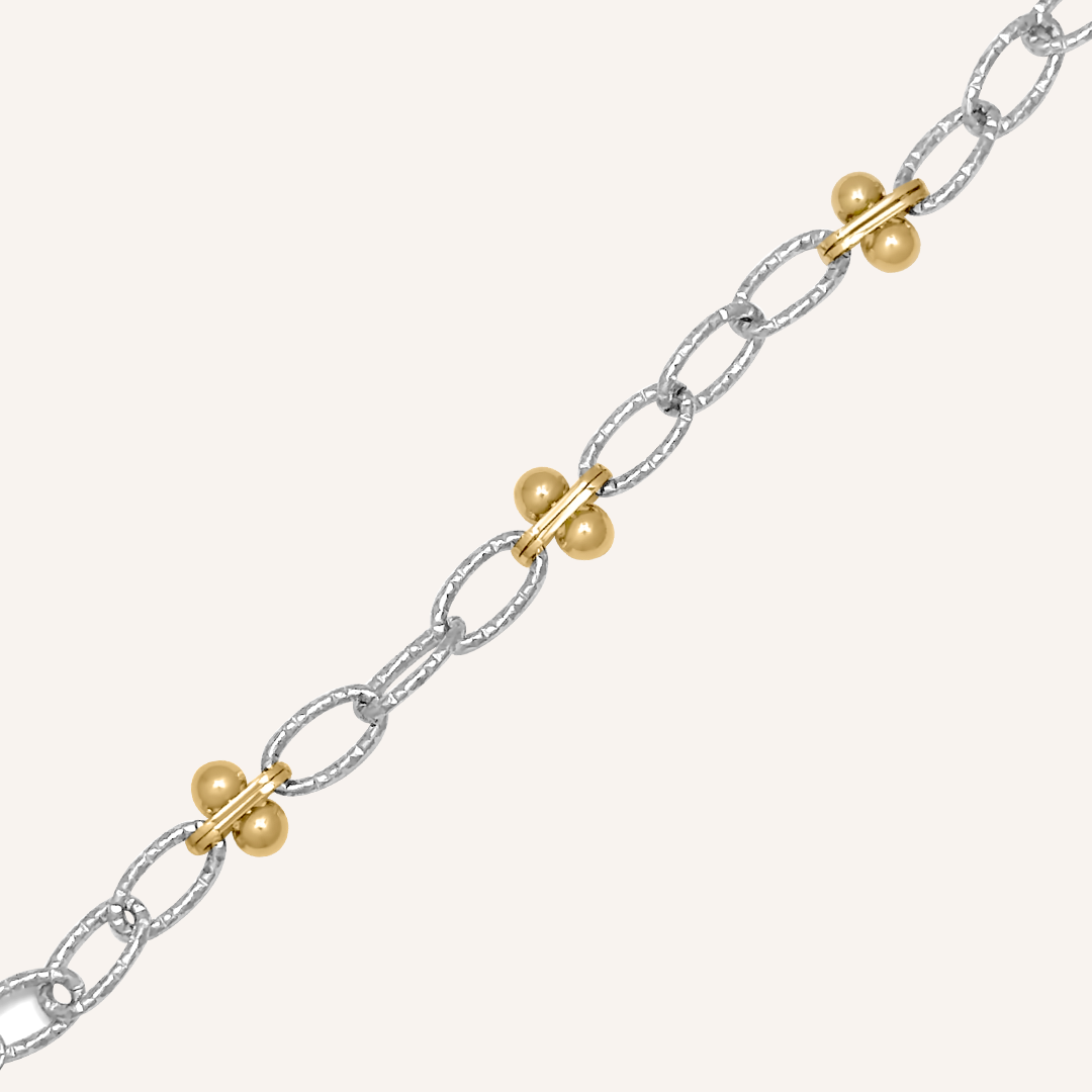 Oakwin Duo Tone Spark Chain Bracelet