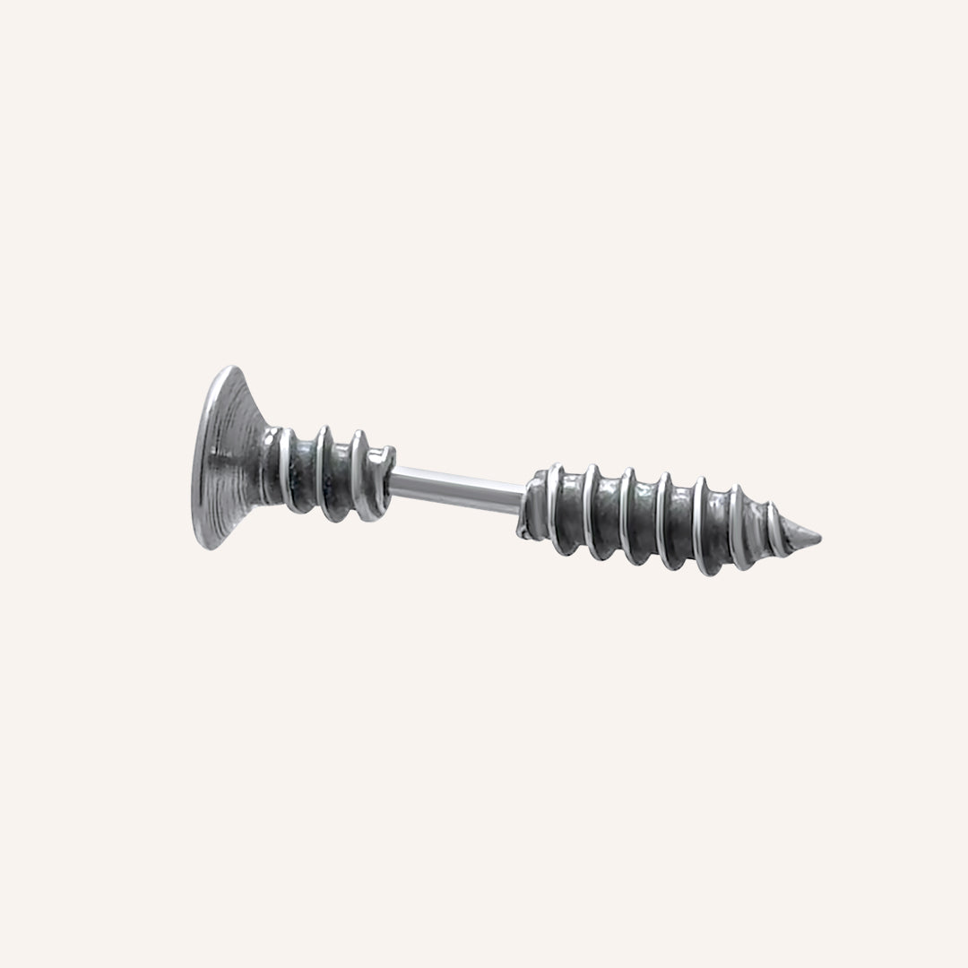 Onora Screw Nail Front and Back Earring - Single