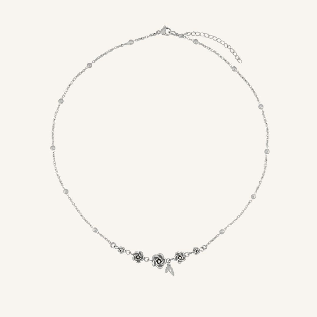Oracle Rose Necklace (Silver)