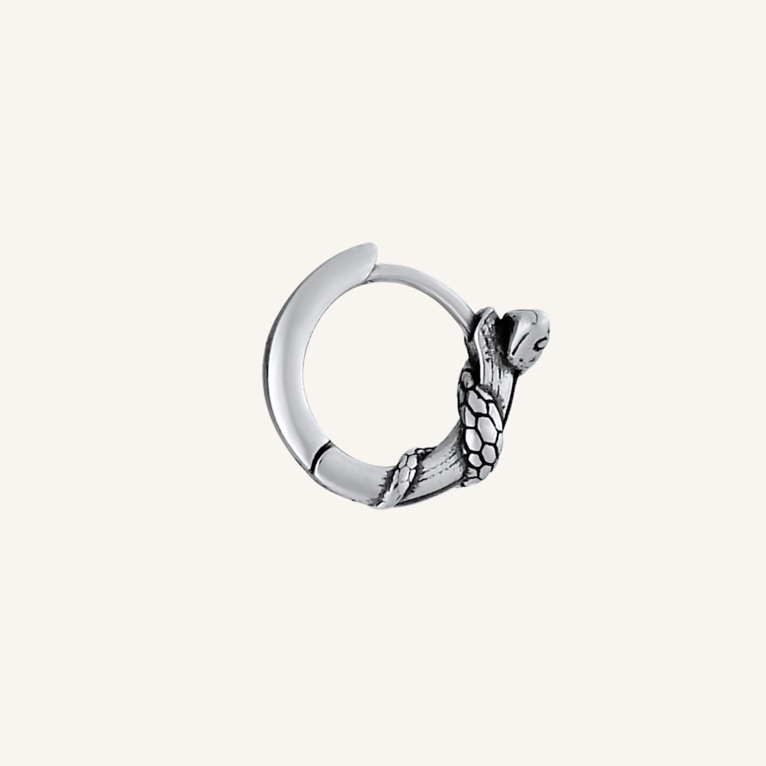Rowan Snake Hoop Earring (Single)