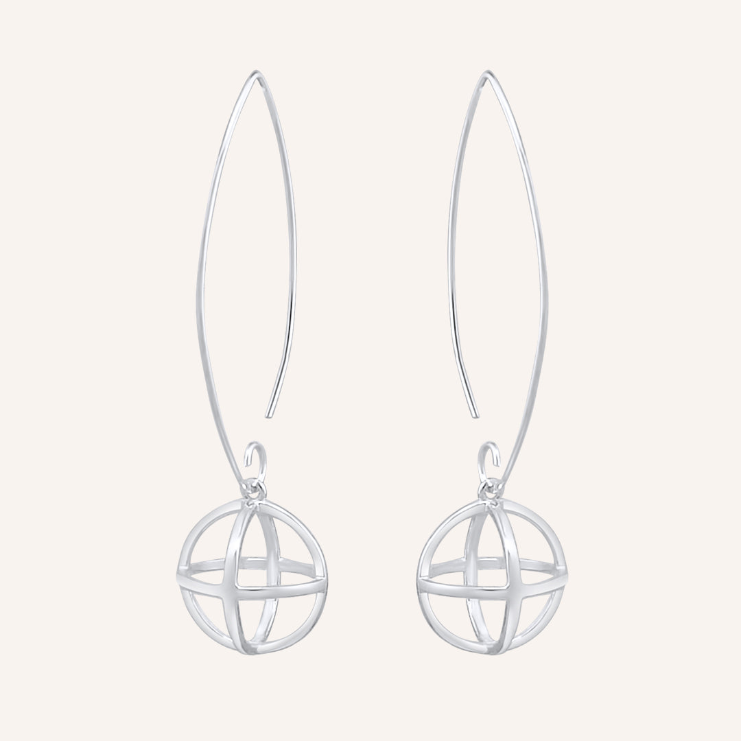 Sphere Himmeli Hook Earrings
